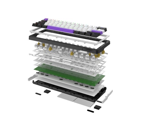 Клавіатура Hator Hellyberry HK60 White/Violet