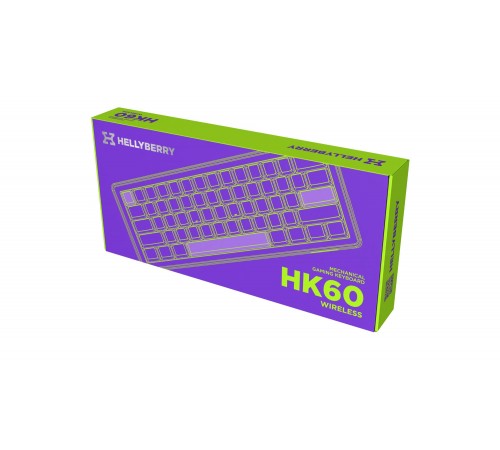 Клавіатура бездротова Hator Hellyberry HK60 Wireless White/Violet