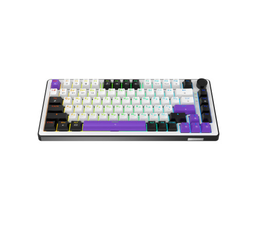 Клавіатура бездротова Hator Hellyberry HK75 Wireless White/Violet