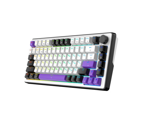 Клавіатура бездротова Hator Hellyberry HK75 Wireless White/Violet