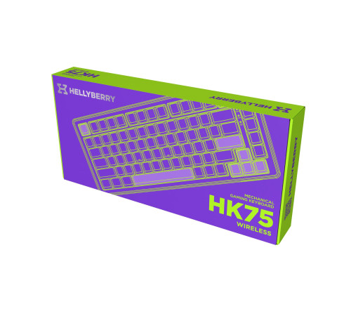 Клавіатура бездротова Hator Hellyberry HK75 Wireless White/Violet