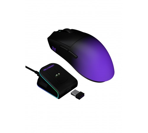 Миша бездротова Hator Hellyberry HM47 Pro Wireless Black/Violet Gradient (HM47PRO_black_violet)