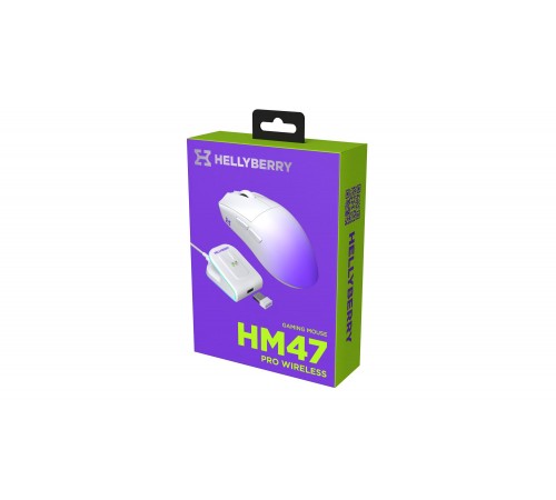 Миша бездротова Hator Hellyberry HM47 Pro Wireless White/Violet Gradient (HM47PRO_white_violet)