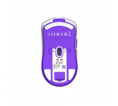 Миша бездротова Hator Hellyberry HM47 Wireless White/Violet (HM47_white_violet)