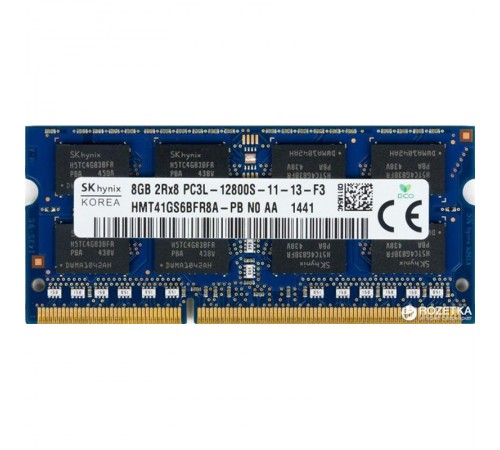Модуль пам`ятi SO-DIMM DDR3L 8GB/1600 Hynix (HMT41GS6BFR8A-PB)