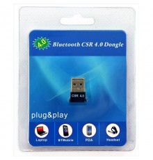Bluetooth-адаптер USB - Bluetooth 4.0 HQ-Tech BT4-S1, Extra Slim, Qualcomm, блістер