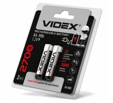 Акумулятор Videx AA/HR06 2700 mAh BL 2шт