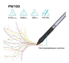 Графічний планшет Huion HS64 + рукавичка