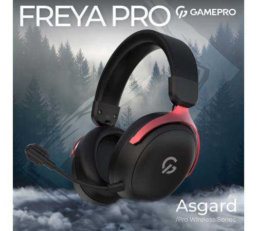 Гарнітура GamePro Asgard Freya Pro Black-Red (HSW201BR)