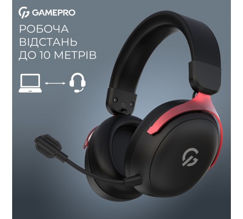 Гарнітура GamePro Asgard Freya Pro Black-Red (HSW201BR)