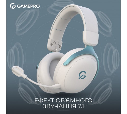 Гарнітура GamePro Asgard Freya Pro White-Blue (HSW201WB)