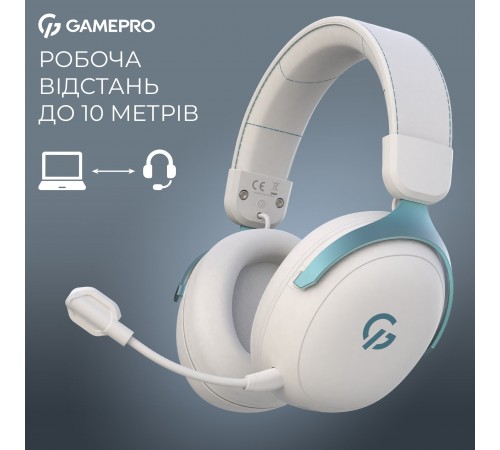Гарнітура GamePro Asgard Freya Pro White-Blue (HSW201WB)