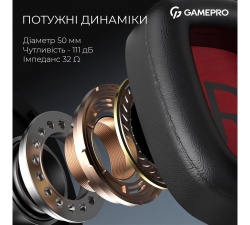 Гарнітура GamePro Asgard Valkyria Black (HSW249B)