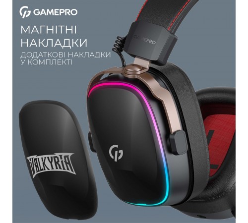 Гарнітура GamePro Asgard Valkyria Black (HSW249B)