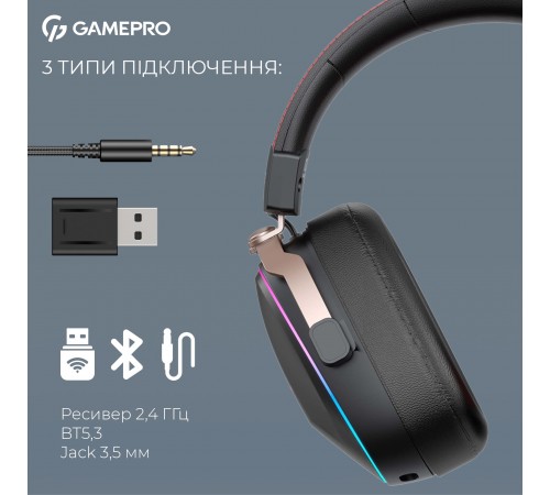 Гарнітура GamePro Asgard Valkyria Black (HSW249B)