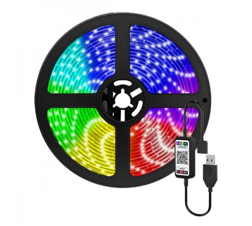Світлодіодна стрічка Xtrike Me 5050 (Led Chip) Bluetooth, App Control, 5m (HT-5050B5) Світлодіодна стрічка Xtrike Me 5050 (Led Chip) Bluetooth, App Control, 5m (HT-5050B5)