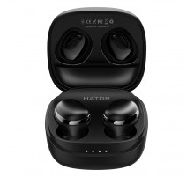 Bluetooth-гарнiтура Hator Hyреrpunk Truedots HD SyncHUB Black (HTA411)