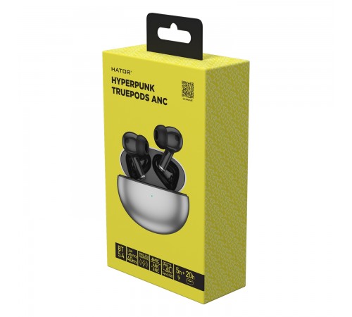 Bluetooth-гарнiтура Hator Hyреrpunk Truedots SyncHUB Black (HTA430) Bluetooth-гарнiтура Hator Hyреrpunk Truedots SyncHUB Black (HTA430)