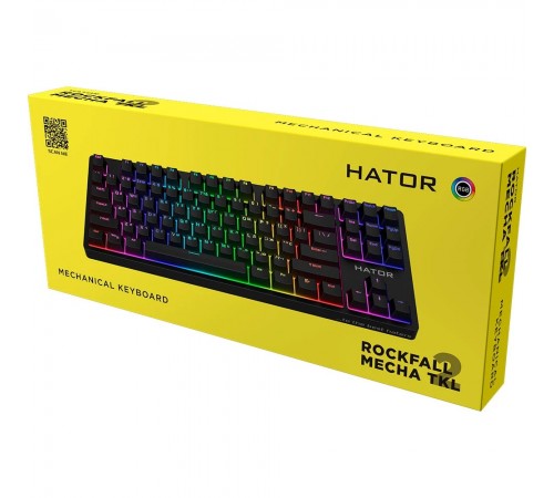Клавіатура Hator Rockfall 2 Mecha TKL Orange Black (HTK-520) Клавіатура Hator Rockfall 2 Mecha TKL Orange Black (HTK-520)