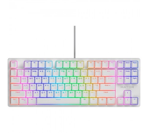 Клавіатура Hator Rockfall 2 Mecha TKL Orange White (HTK-521) Клавіатура Hator Rockfall 2 Mecha TKL Orange White (HTK-521)