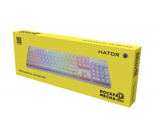 Клавіатура Hator Rockfall 2 Mecha Orange White (HTK-711)