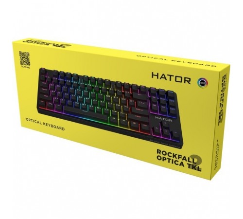 Клавіатура Hator Rockfall 2 Optica TKL Black (HTK-730)