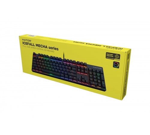 Клавіатура Hator Icefall Mecha Rainbow Black (HTK104UA) Клавіатура Hator Icefall Mecha Rainbow Black (HTK104UA)