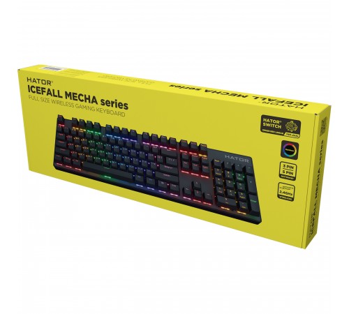 Клавіатура Hator Icefall Mecha Wireless Rainbow Black (HTK204UA) Клавіатура Hator Icefall Mecha Wireless Rainbow Black (HTK204UA)