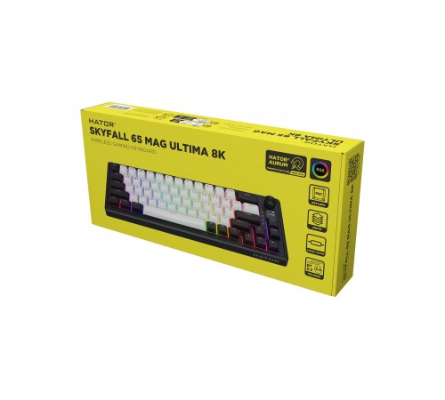 Клавіатура бездротова Hator Skyfall 65 MAG Ultima 8K Wireless Black/White (HTK3860UA)