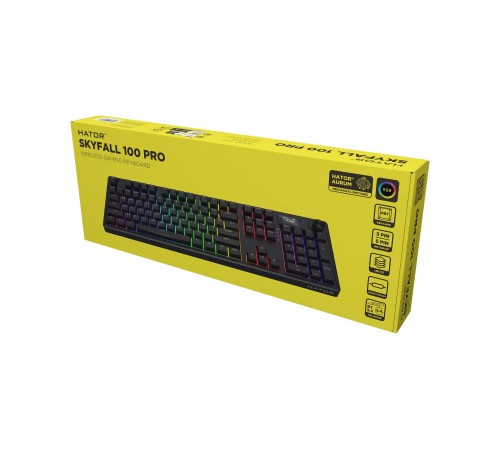 Клавіатура бездротова Hator Skyfall 100 Pro Wireless Black (HTK4101UA)