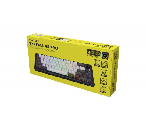 Клавіатура бездротова Hator Skyfall 65 Pro Wireless Grey/Black (HTK4160UA)