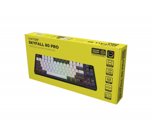 Клавіатура бездротова Hator Skyfall 80 Wireless Grey-Black (HTK4180UA)