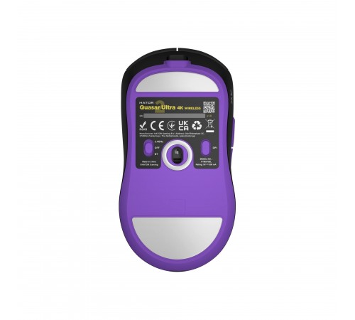 Миша бездротова Hator Quasar 2 Ultra 4K Wireless Black/Lilac (HTM570BL)