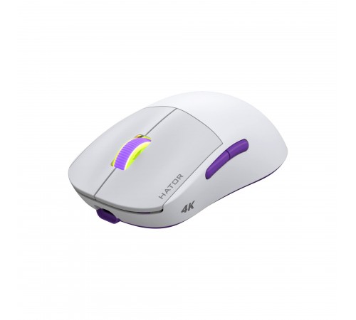 Миша бездротова Hator Quasar 2 Ultra 4K Wireless White/Lilac (HTM571WL)