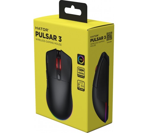 Мишка бездротова Hator Pulsar 3 Wireless Black (HTM630)