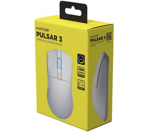 Миша бездротова Hator Pulsar 3 Wireless White (HTM631)