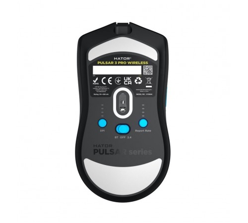 Миша бездротова Hator Pulsar 3 Pro Wireless Black (HTM640)