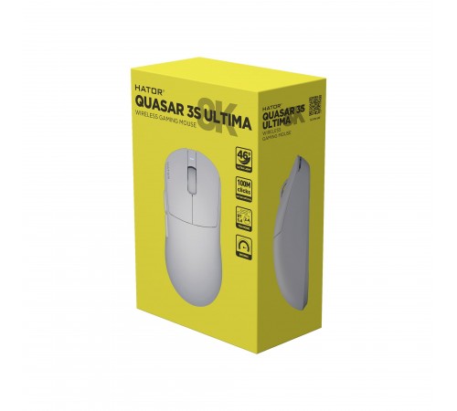 Миша бездротова Hator Quasar 3S Ultima 8K Wireless White (HTM661)