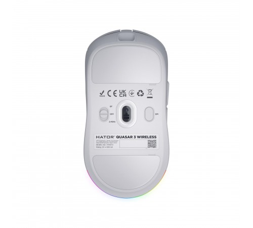 Миша бездротова Hator Quasar 3 Wireless White (HTM731)