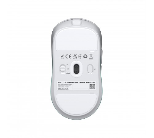 Миша бездротова Hator Quasar 3 Ultima 8K Wireless White/Mint (HTM761)