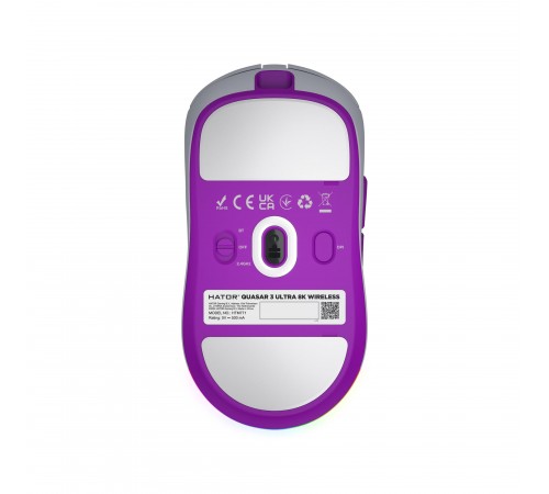 Миша бездротова Hator Quasar 3 Ultra 8K Wireless White (HTM771)