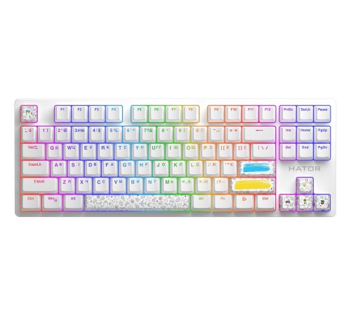 Набір кейкапів Hator PBT Keycaps Authentic Edition White (HTS-700)