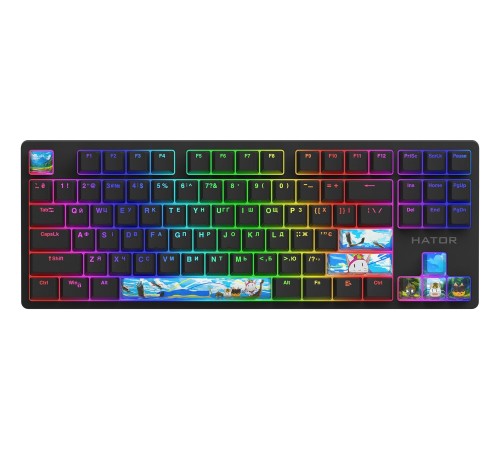 Набір кейкапів Hator PBT Keycaps Authentic Edition Fighting Cats (HTS-705)