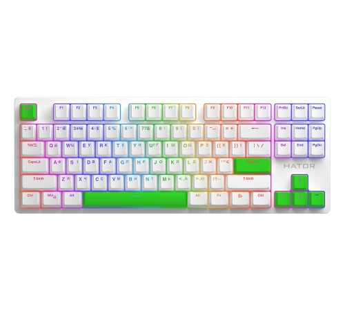 Набір кейкапів Hator PBT Keycaps Autograph Edition Lime Green (HTS-710)