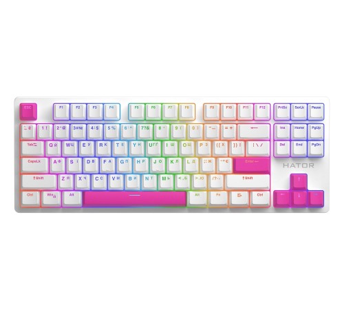 Набір кейкапів Hator PBT Keycaps Autograph Edition Knockout Pink (HTS-711)