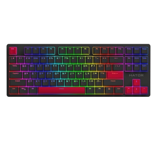 Набір кейкапів Hator PBT Keycaps Autograph Edition Racing Red (HTS-713)
