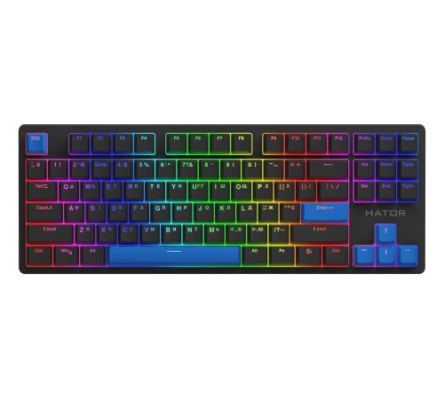 Набір кейкапів Hator PBT Keycaps Autograph Edition Navy Blue (HTS-714)