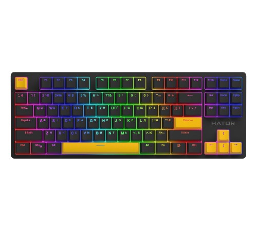 Набір кейкапів Hator PBT Keycaps Autograph Edition Sunny Yellow (HTS-715)