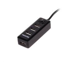 USB-хаб Maxxter 4 ports (HU2A-4P-AC-03)