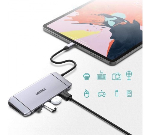 USB-хаб Choetech HUB-M15 USB Type-C 9-в-1 USB-хаб Choetech HUB-M15 USB Type-C 9-в-1